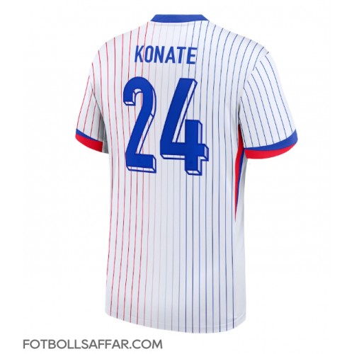 Frankrike Ibrahima Konate #24 Bortatröja EM 2024 Kortärmad